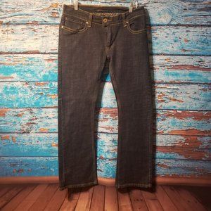 Levis Dark Denim 542 Tilted Flare Jeans